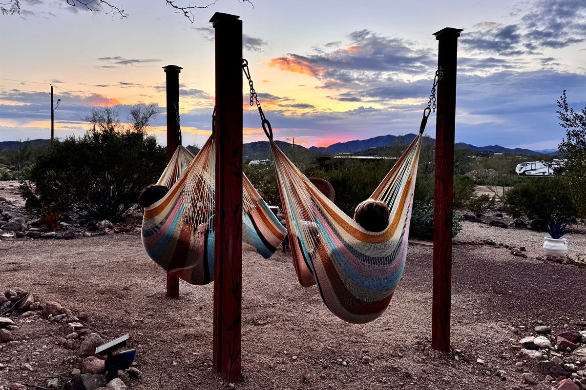 Our Yellow Leaf hammock chairs are like sitting in a hug. Easier to get in and out of than traditional hammocks and an "oh so comfortable" smooth knit for hours of relaxing.