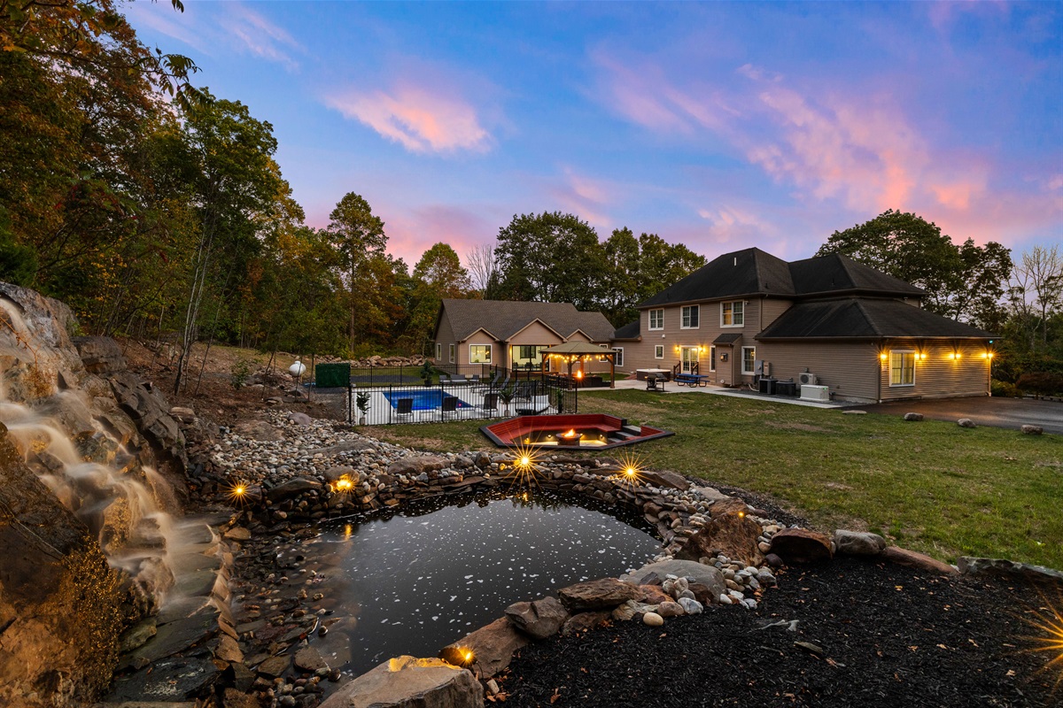 Backyard setting