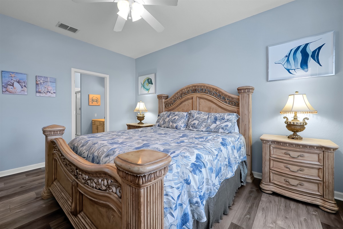 Main floor - one of TWO master suites