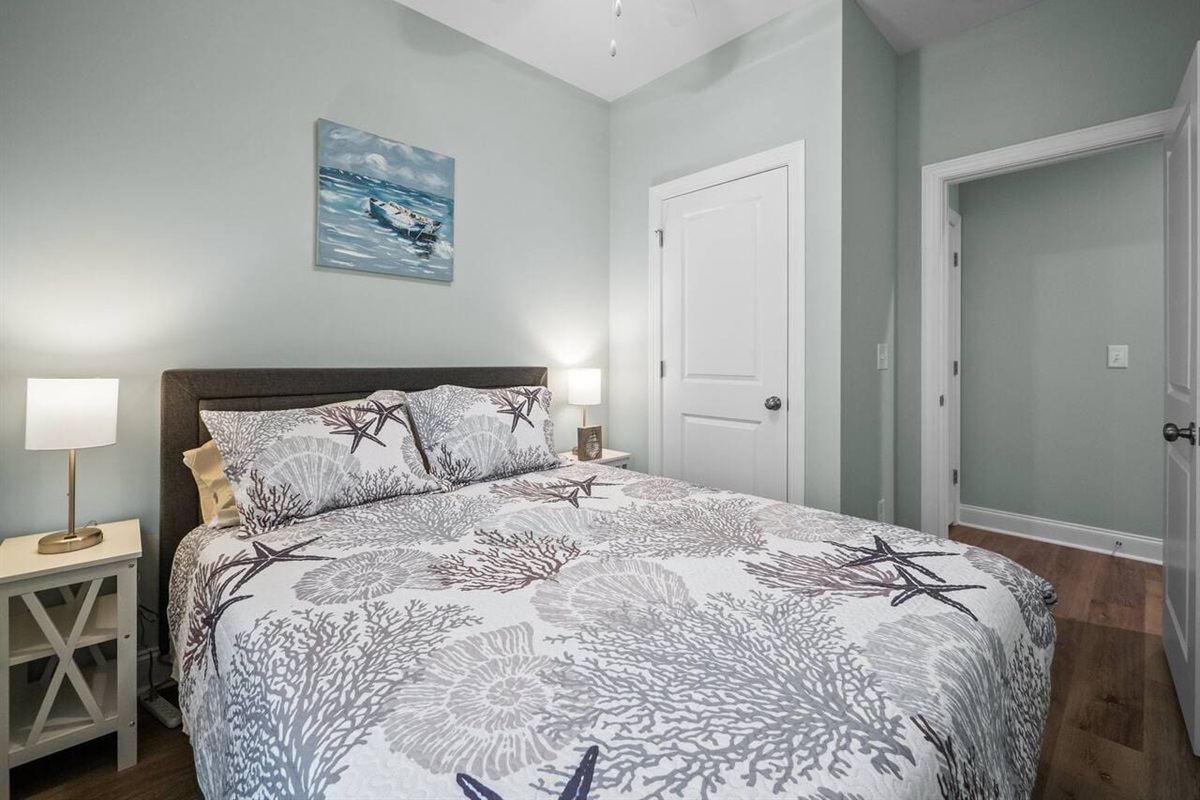 Queen bedroom on first floor