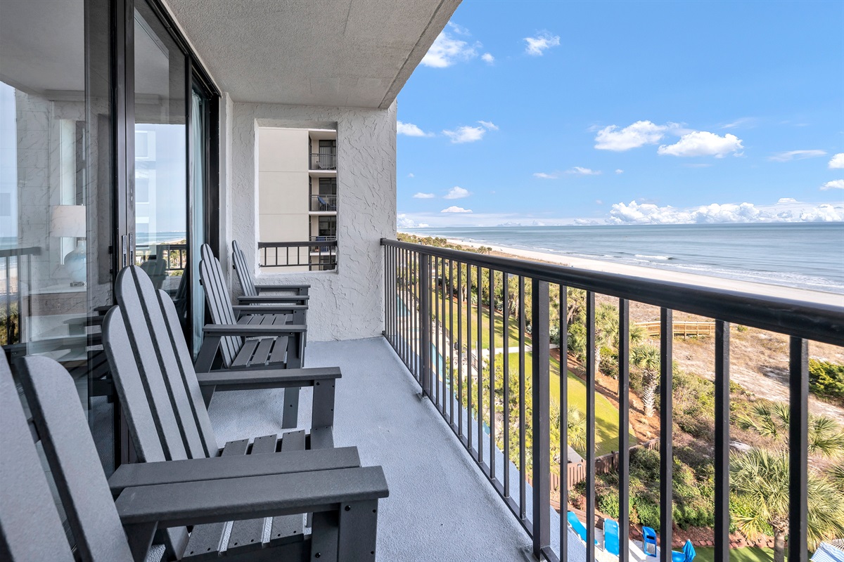 Amazing Oceanfront View from the 6th Floor Balcony!