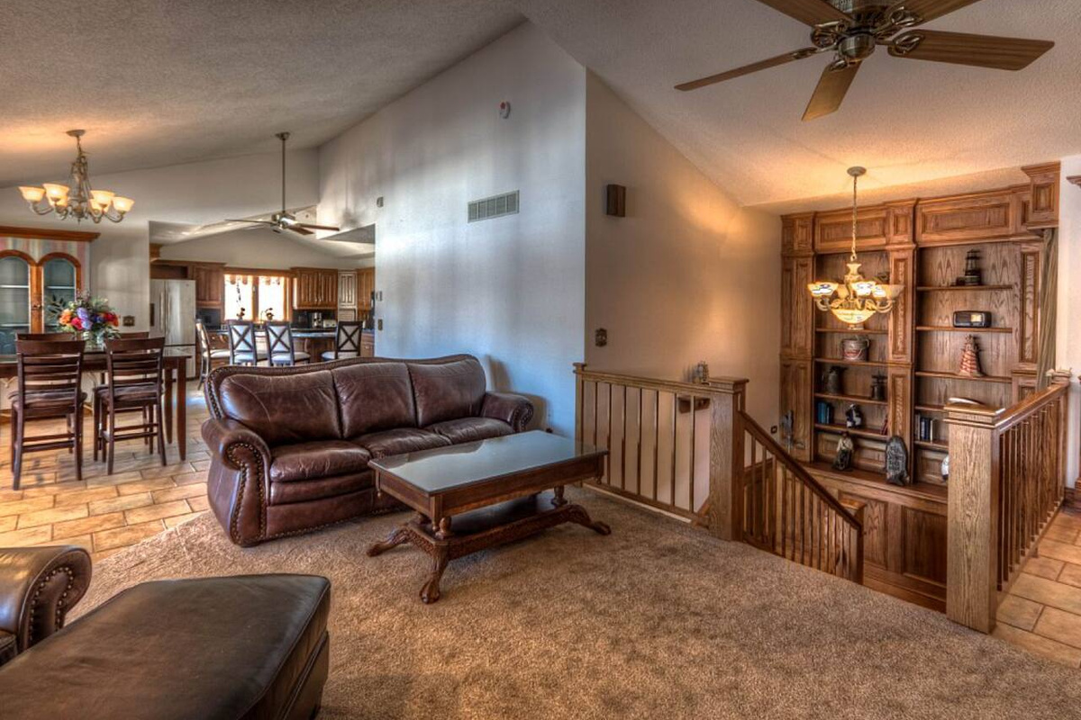 Wood accents throughout the home