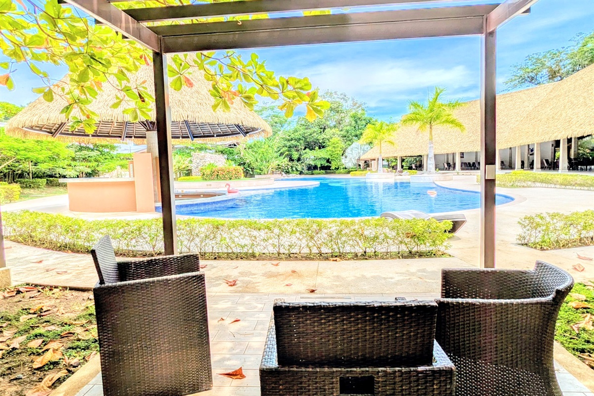 Poolside gazebo