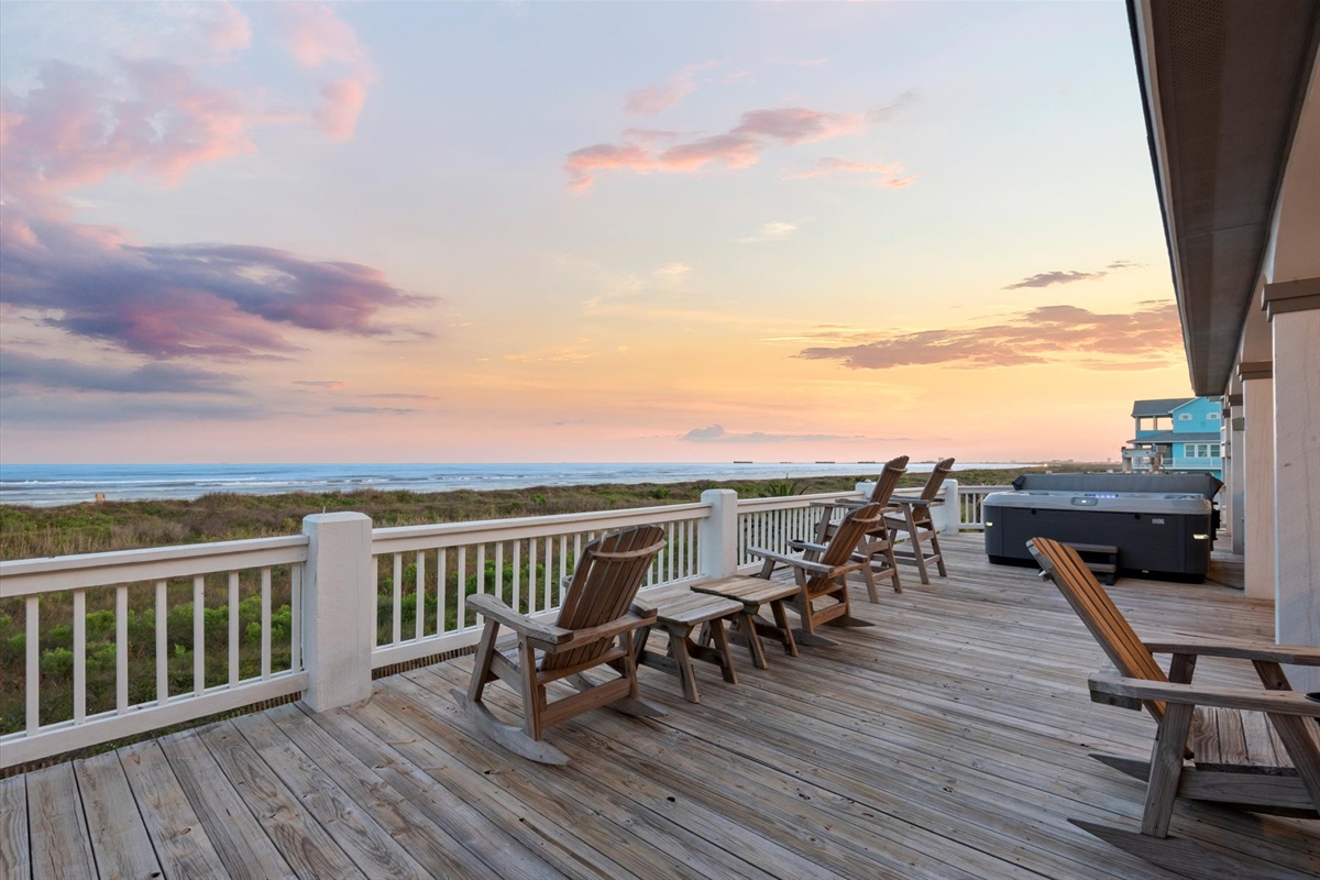 abc92176d8c54e4a8fee3b0c3858c9e7 Large | Beachhouse | Texas | TX | Vacation Homes | Galveston | Crystal Beach | Kokomo | Breezy Days | Beachfront Elegance | Sunrise Serenity | Southern Sands Property Management, LLC