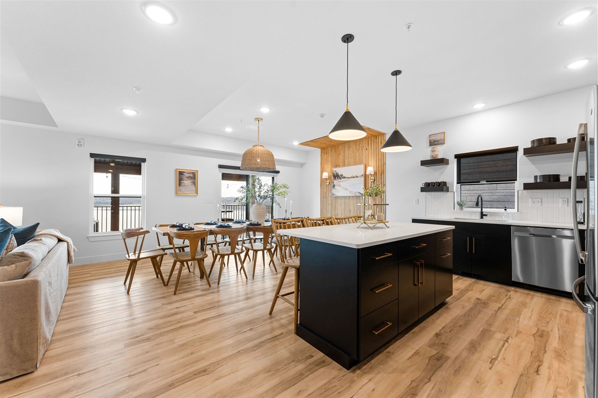 Fully stocked kitchen