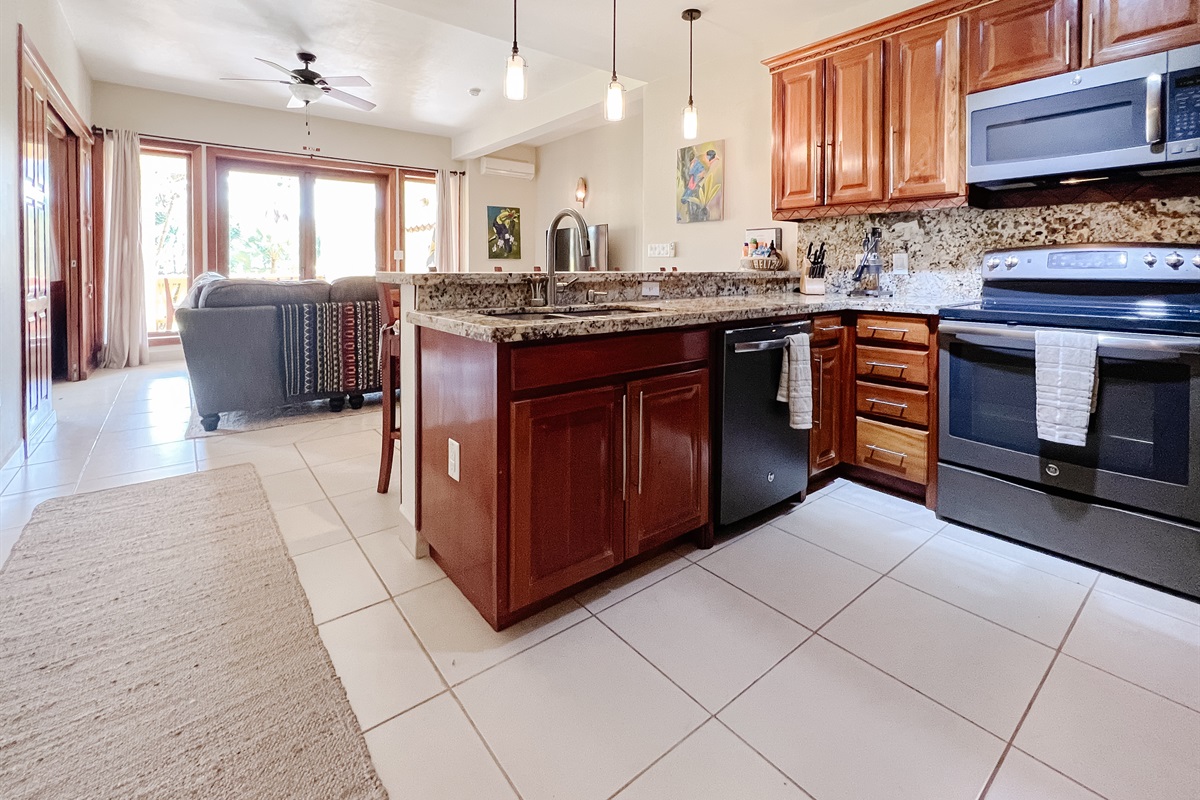 Kitchen and Living Room