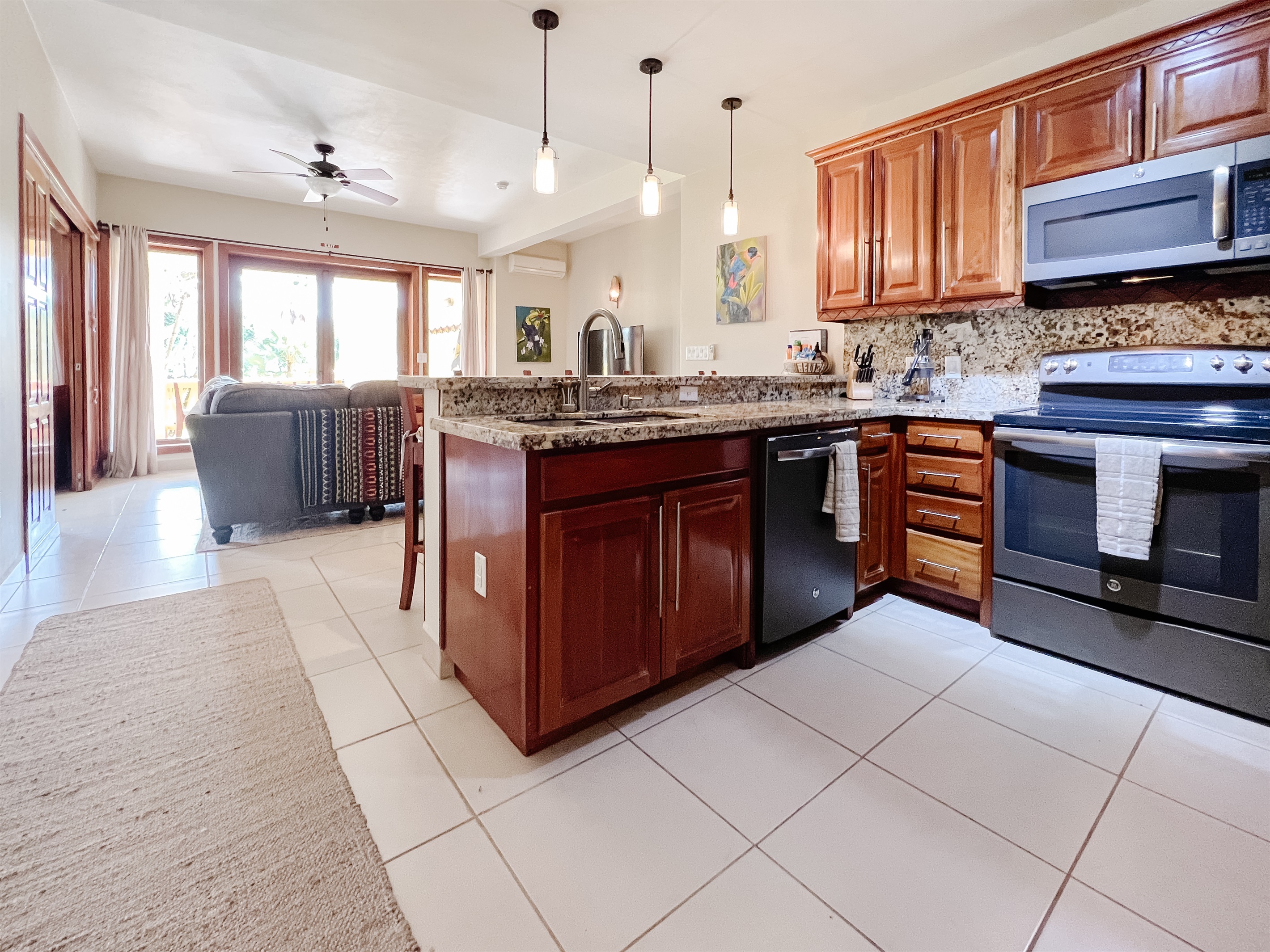 Kitchen and Living Room