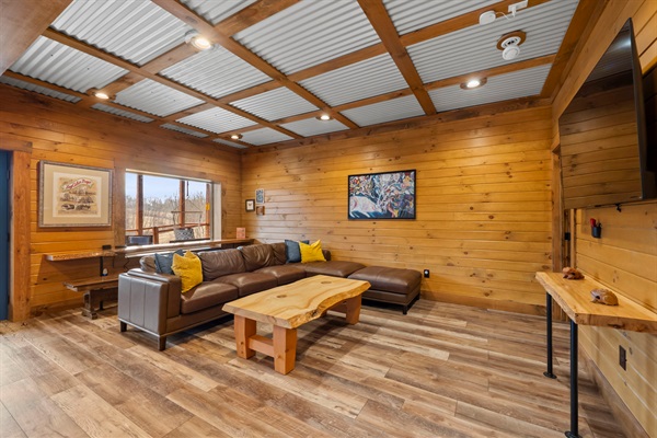 Relax in the game room lounge while waiting for your turn to play.