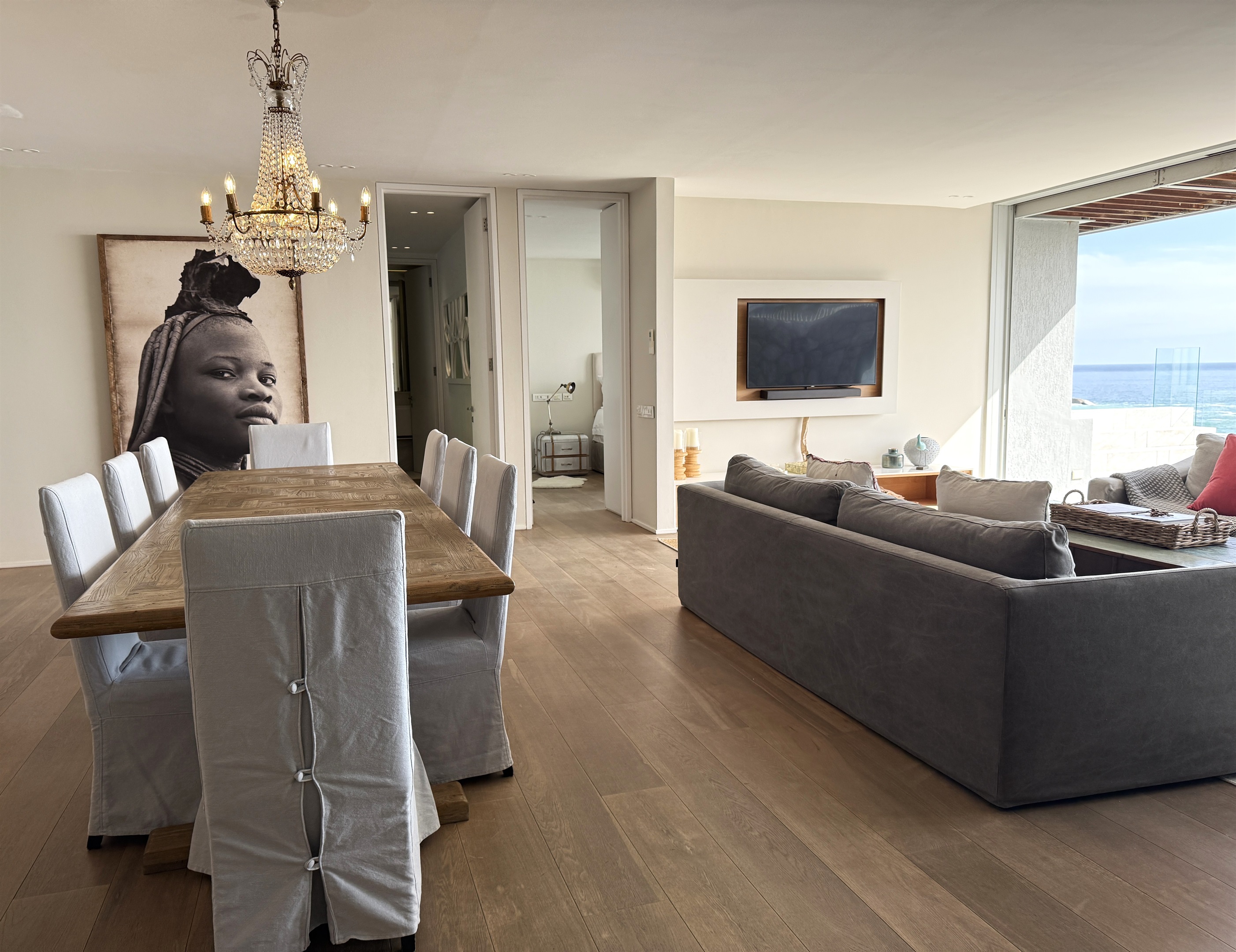 Spacious open-plan living space