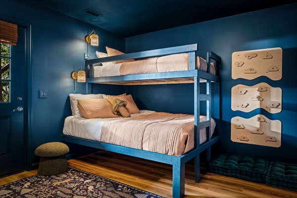Another view of the bunk room, with space to play, unwind, and settle in after a full day of adventure.