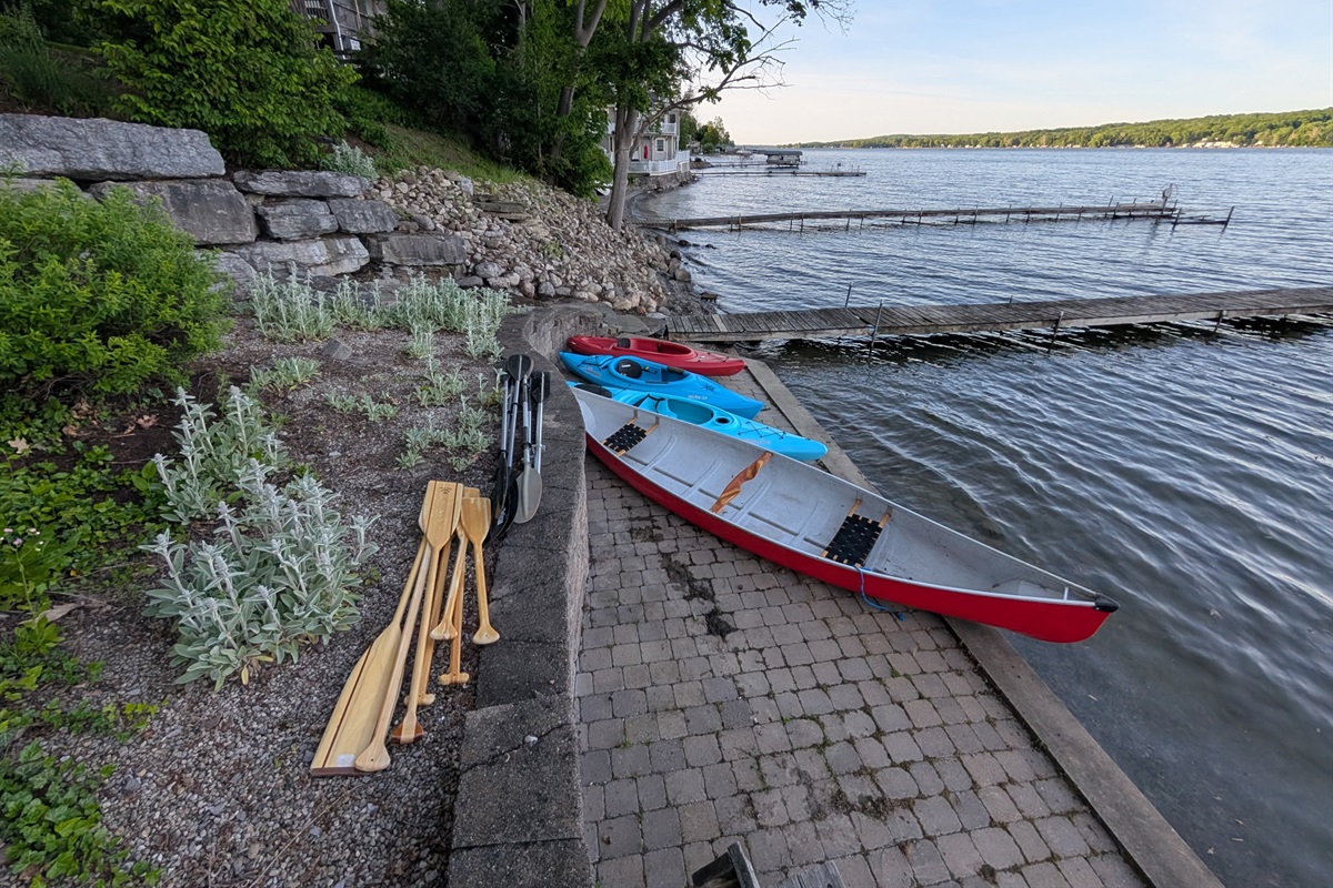 Kayaks and canoe for your Enjoyment!