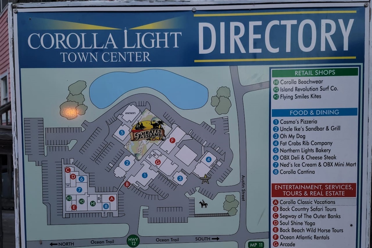 Directory for the Town Center just next door.