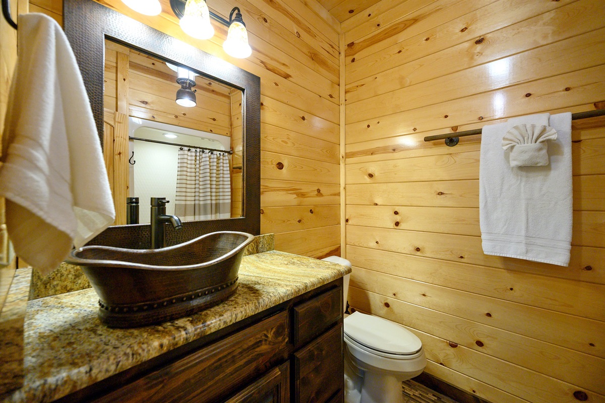 Bedroom 3: attached bath with shower.