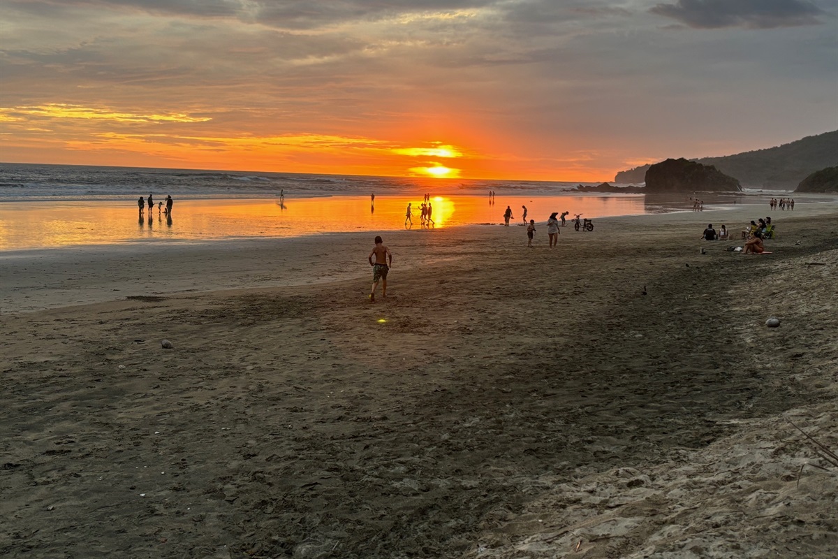 Sunset at Playa Grande