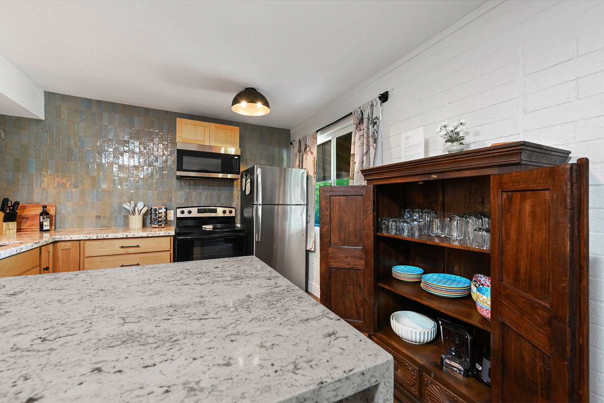 Pantry with dishware