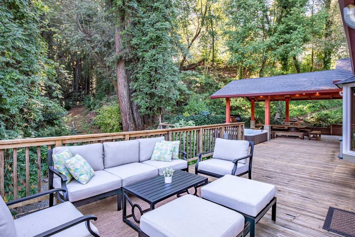 Sink into our comfy cushions and let nature work its magic!