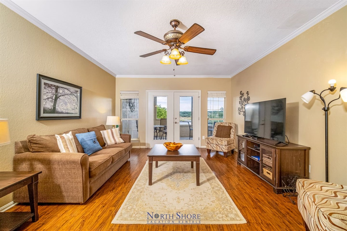 Open Living Area with Hardwood Floors