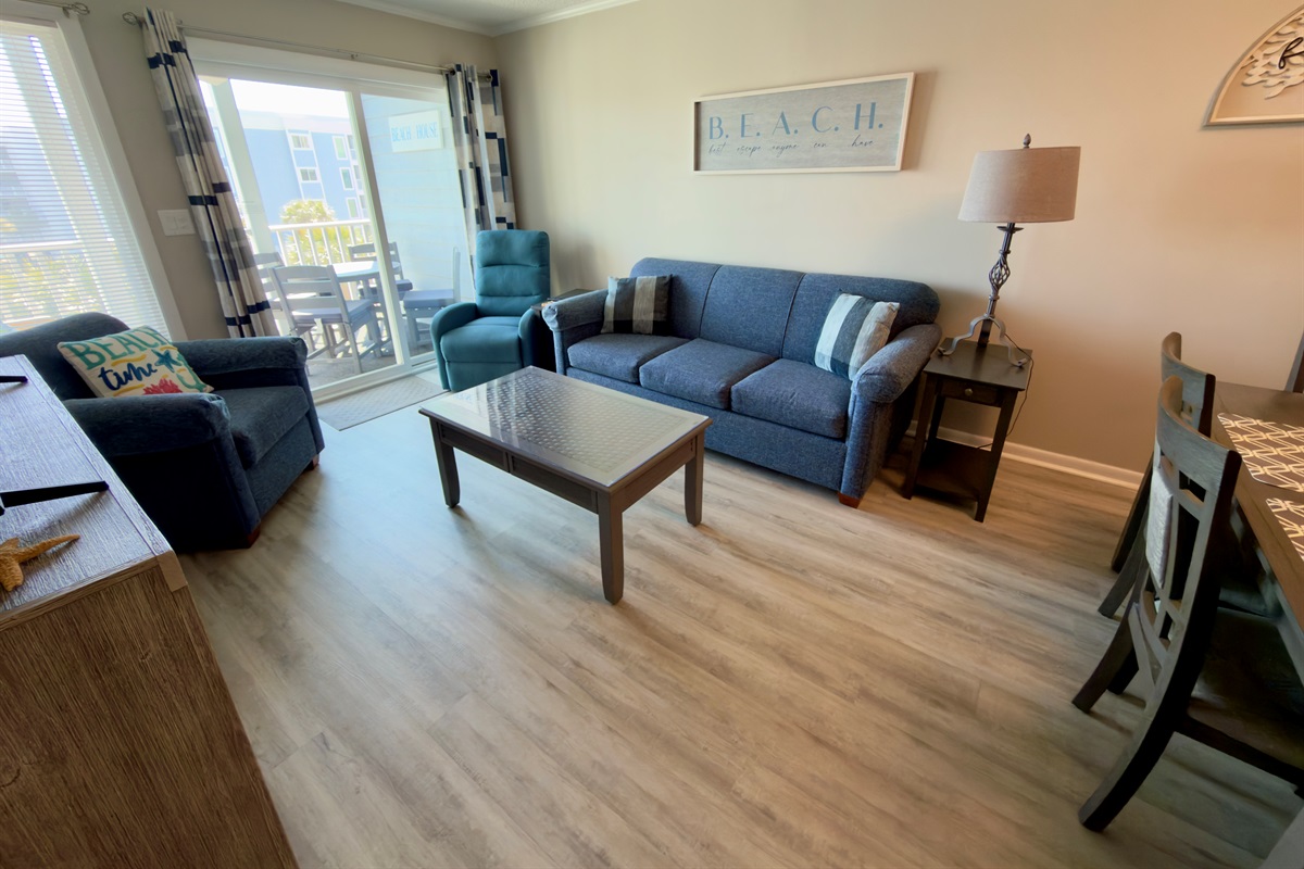 Living Room With Sofa Bed