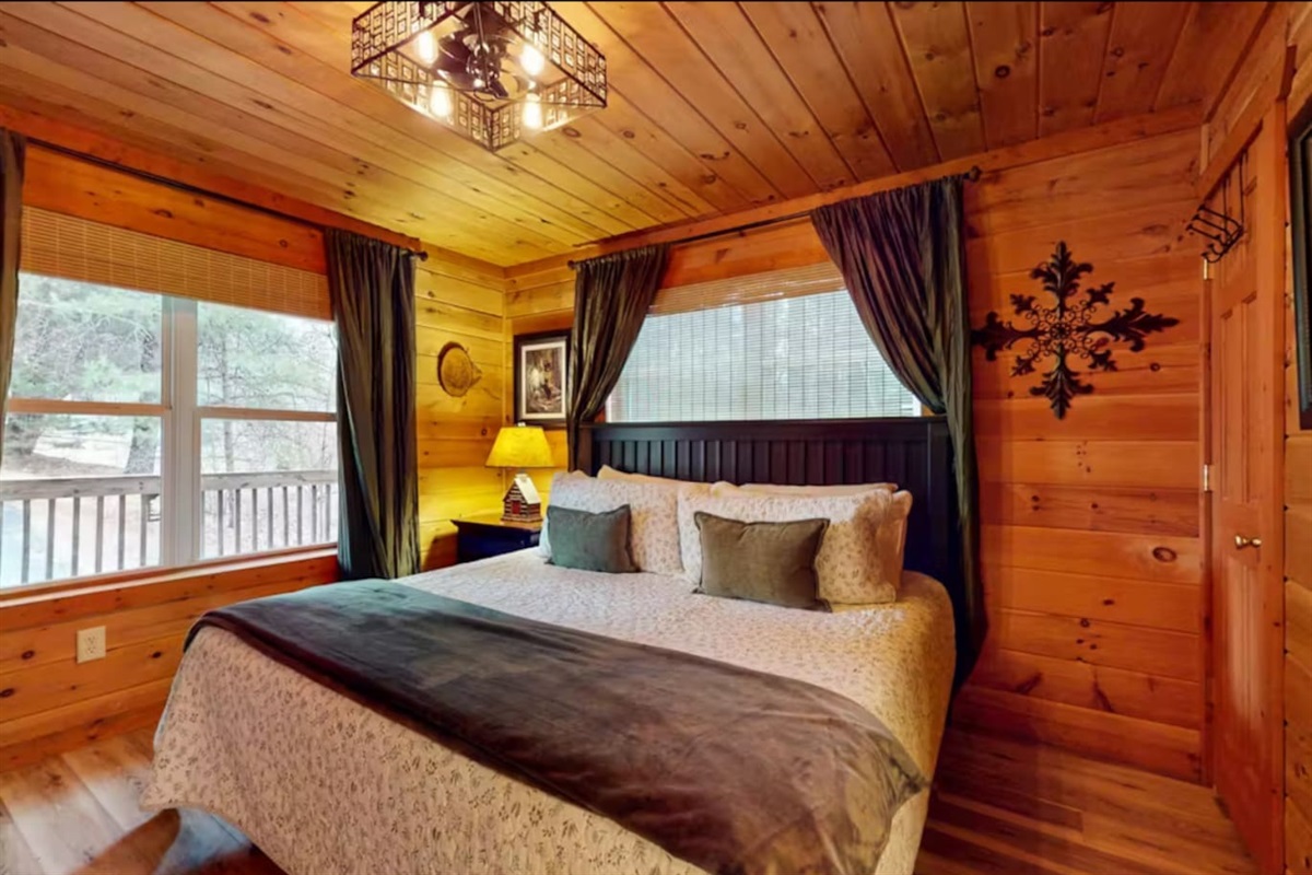 "Unwind in the Spacious Master Suite Offering Comfort and Tranquility"