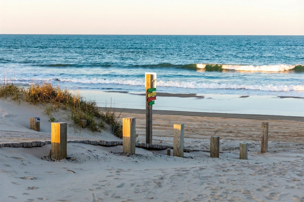 Endless beach day just steps from your door