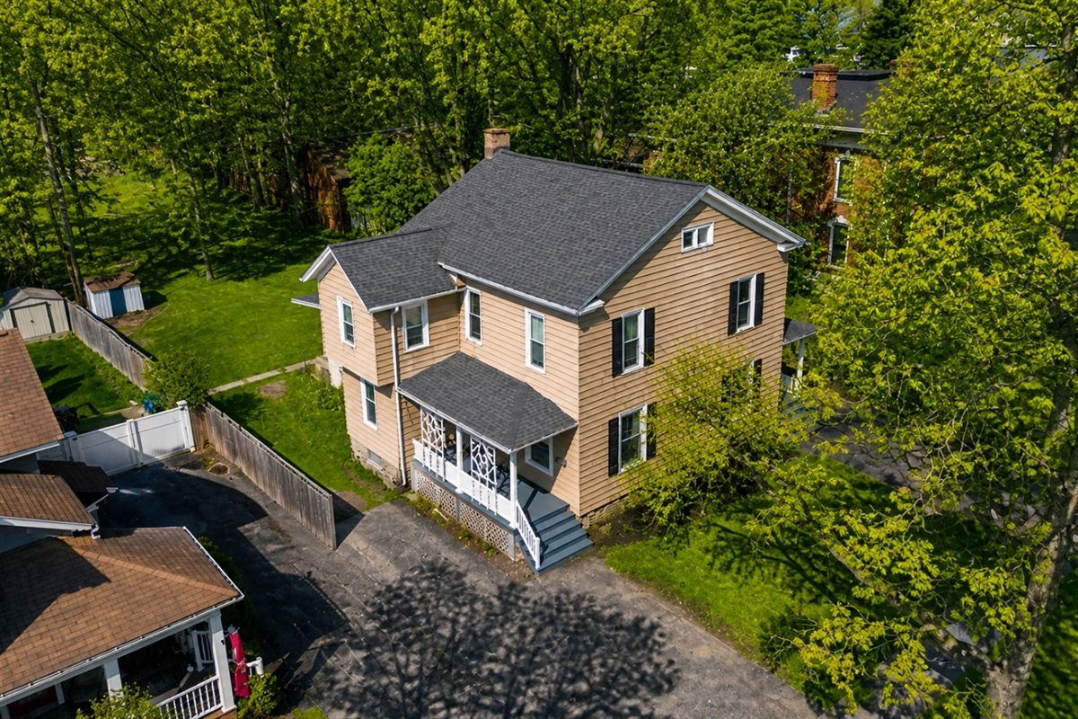 Escape to our charming two-story home, nestled among blossoming trees in a tranquil neighborhood—your private haven.