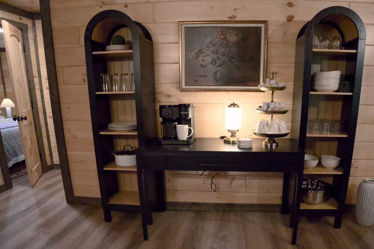 Coffee Central. Duo pot with grounds and k cups provided