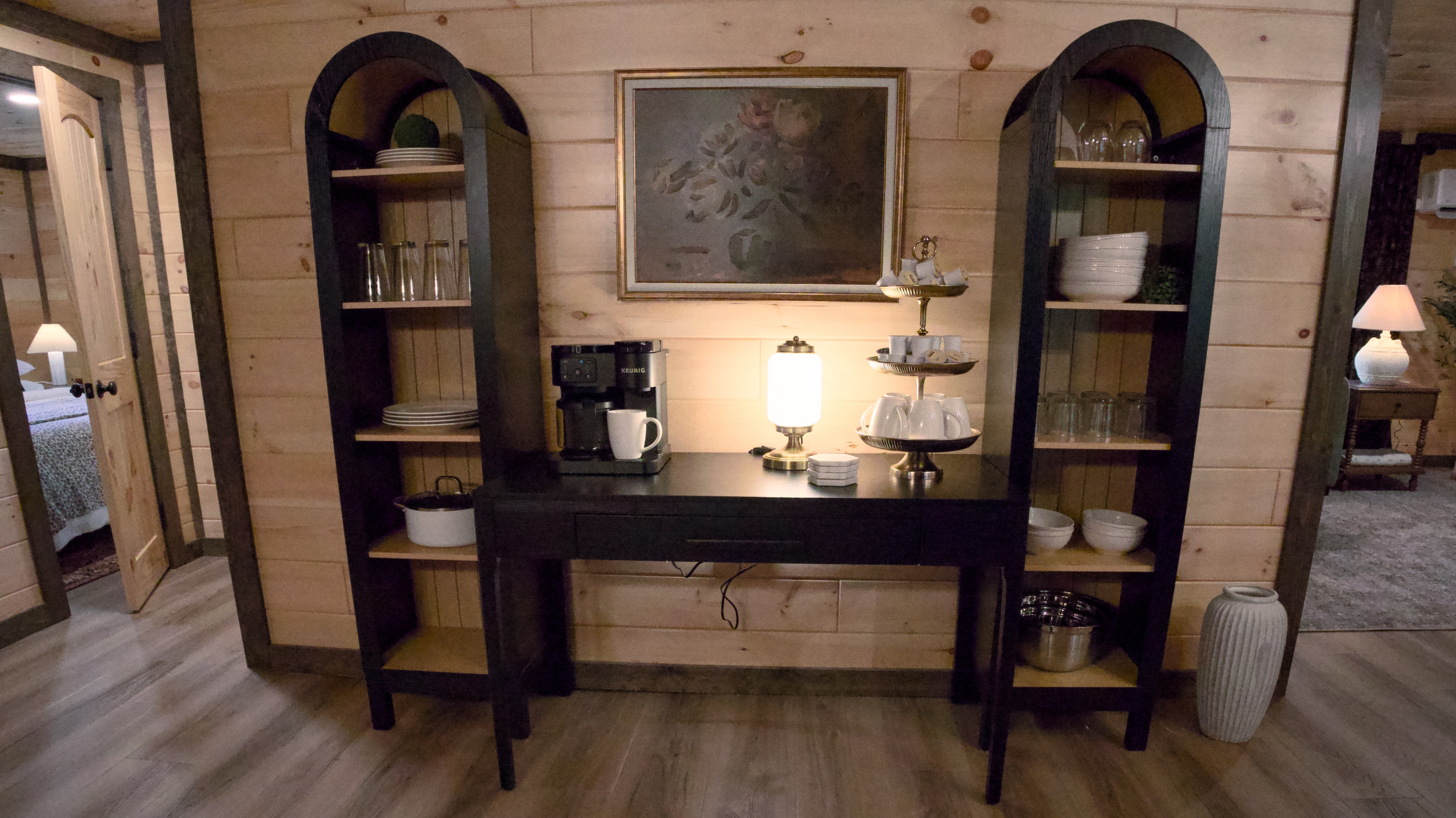 Coffee Central. Duo pot with grounds and k cups provided