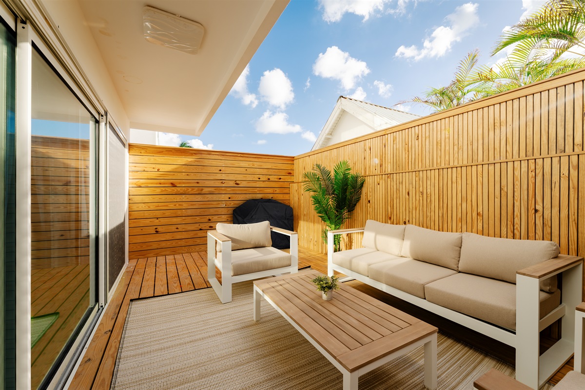 Fire up the propane grill for a private BBQ dinner under the stars