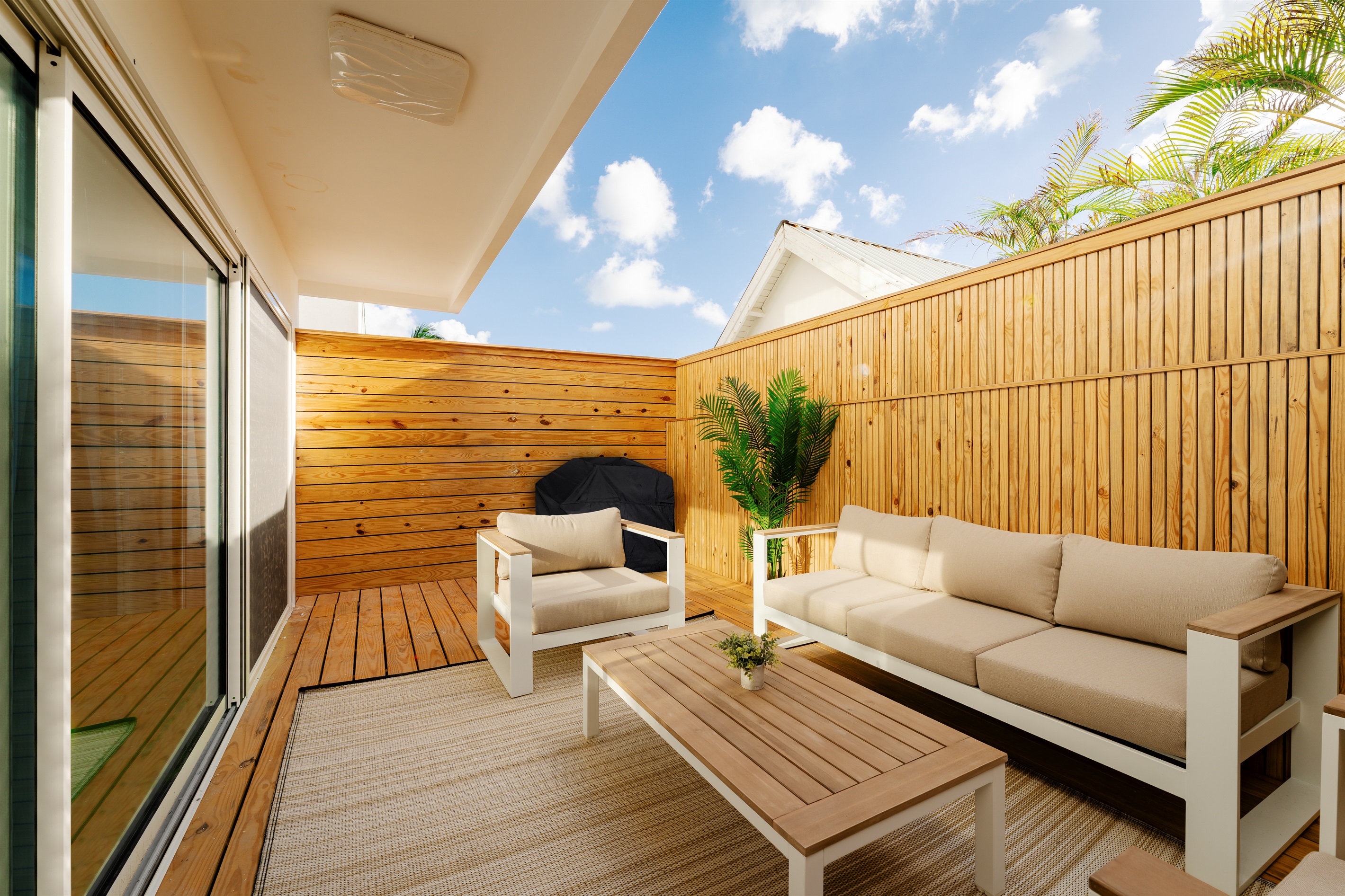 Fire up the propane grill for a private BBQ dinner under the stars