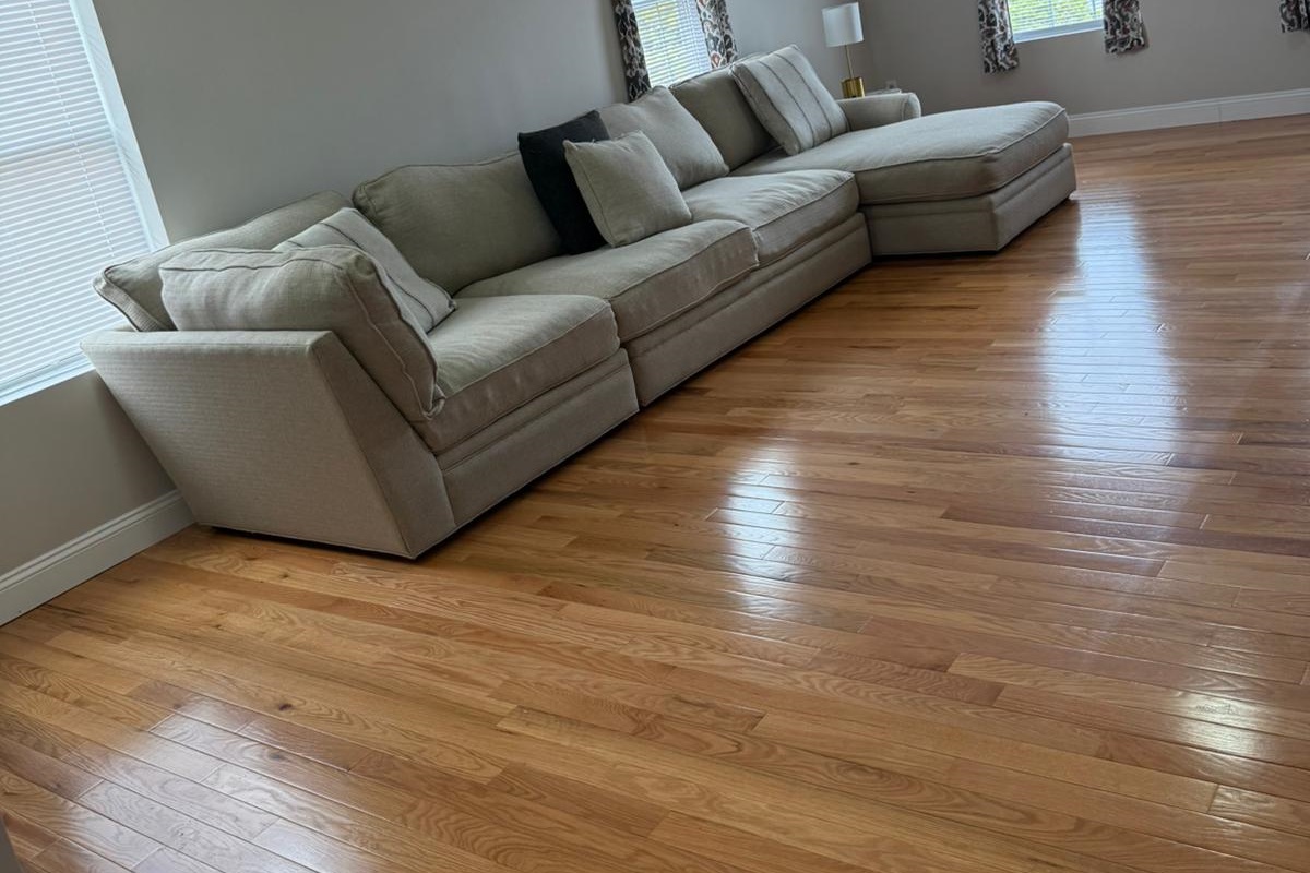 Close up of large sectional