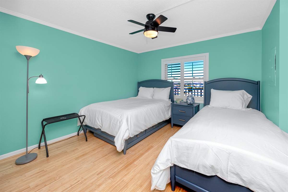 2nd Bedroom 2 beds plus a trundle sleeps 3+