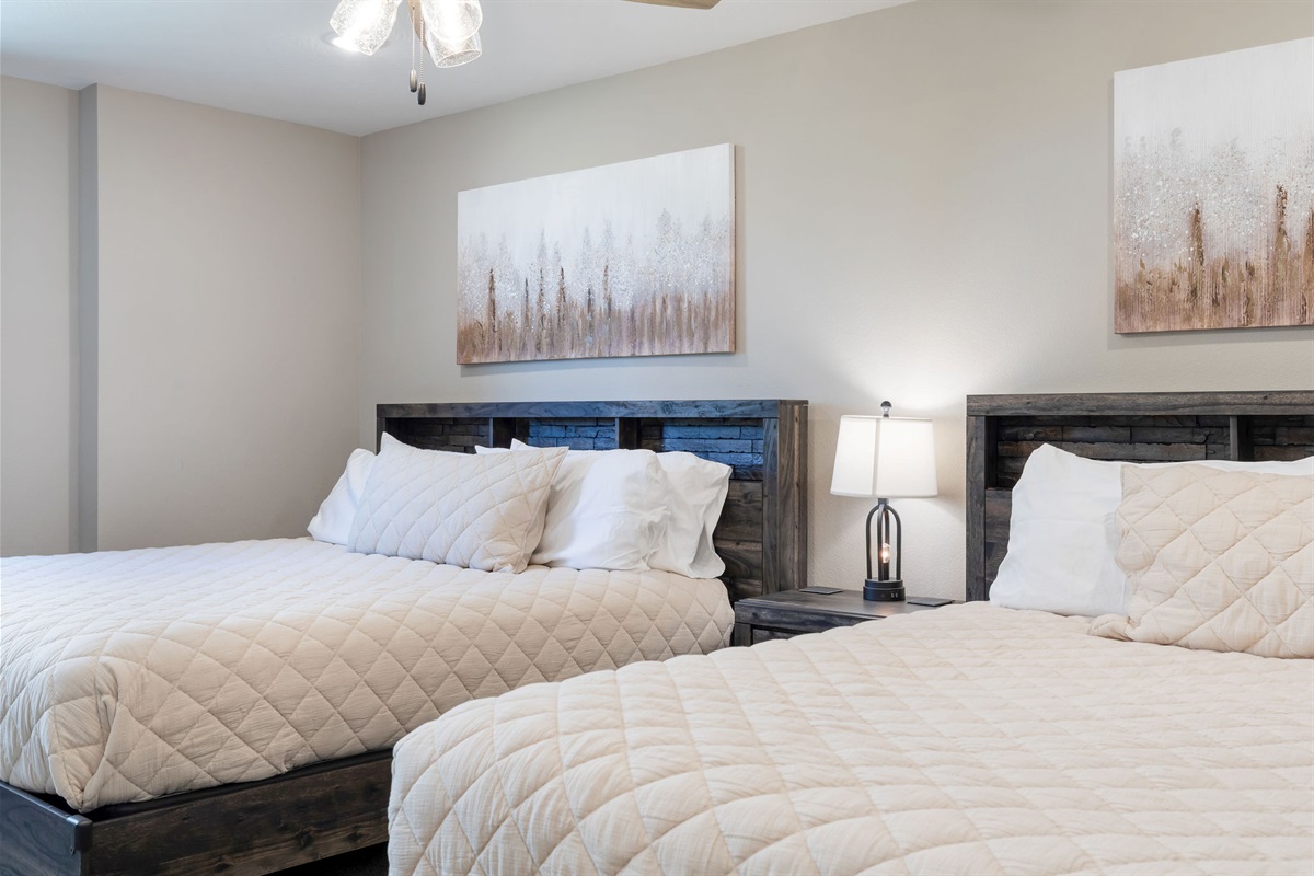 Lower level double king bedroom #3 w/ ensuite