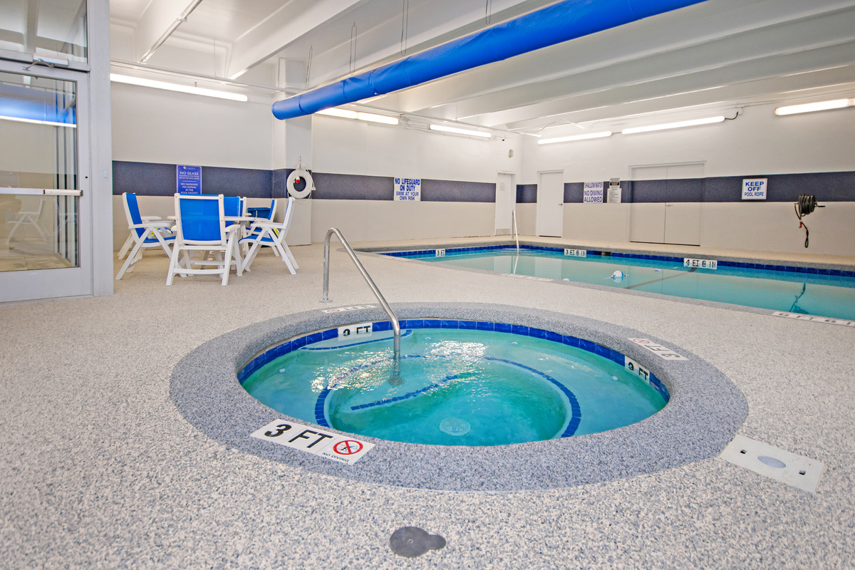 Indoor hot tub to relax and unwind