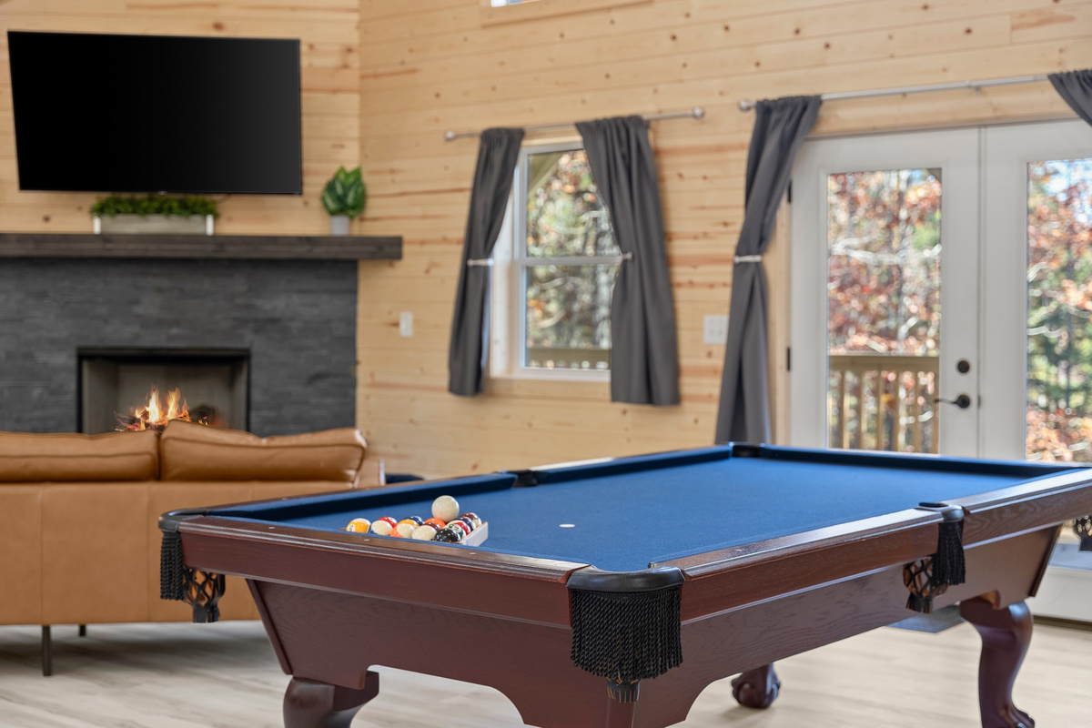Slate pool table