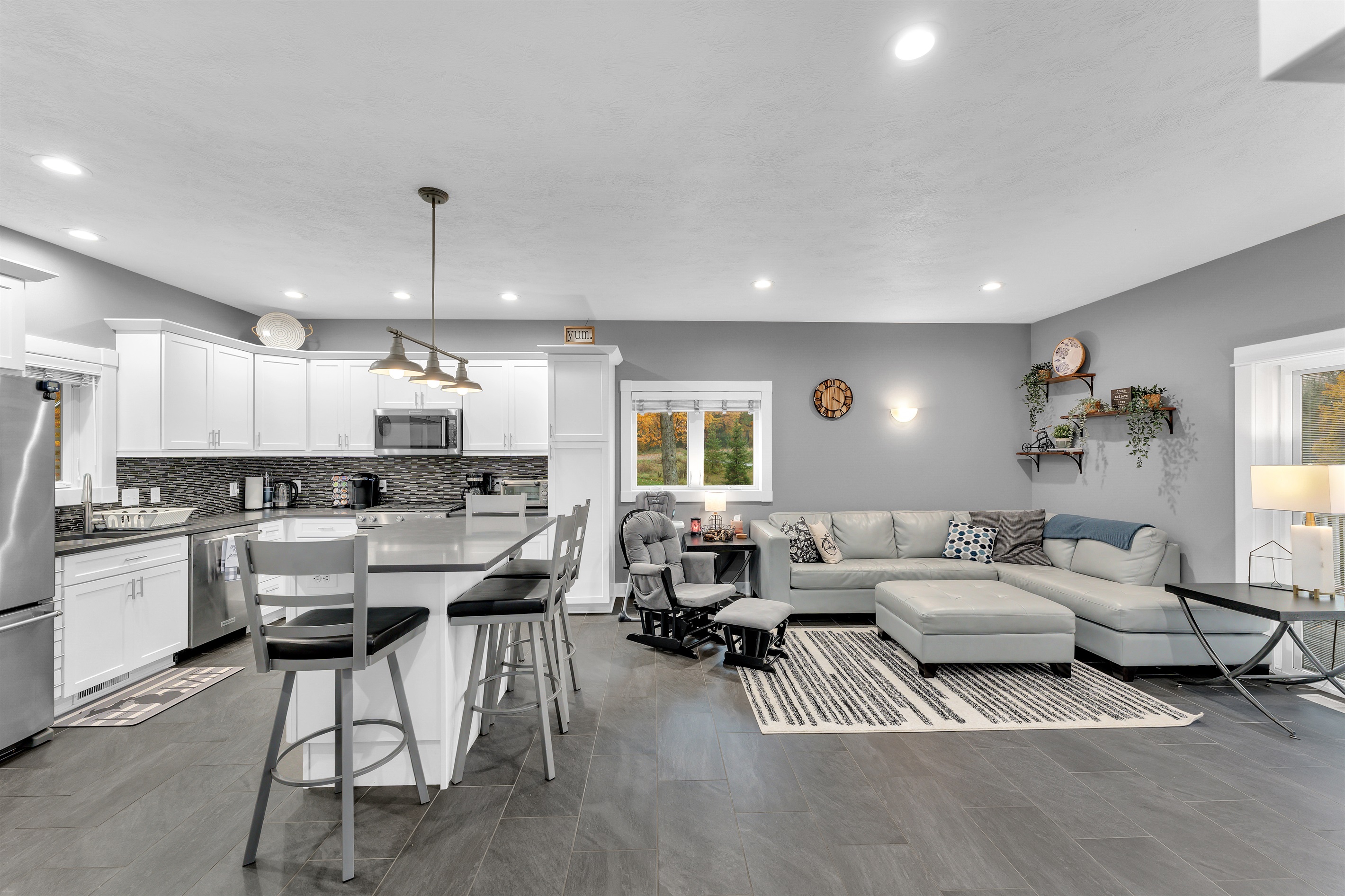 Living Room and Kitchen