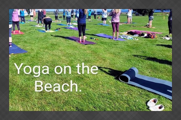 Drop into "Yoga on The Beach" located on   Parksville Beach every summer. Proceeds for a charitable cause.