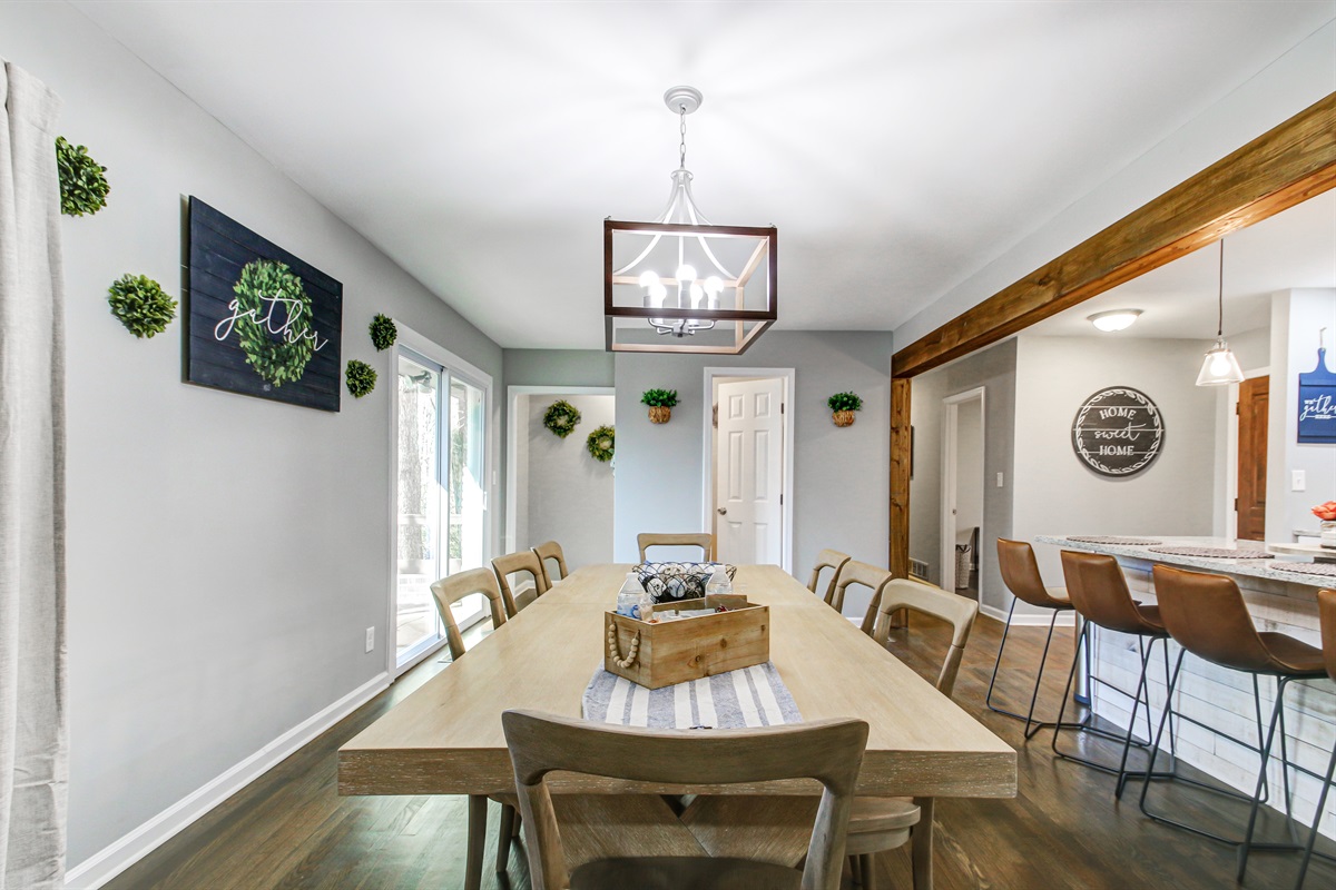 Easy access from the Kitchen to the Backyard