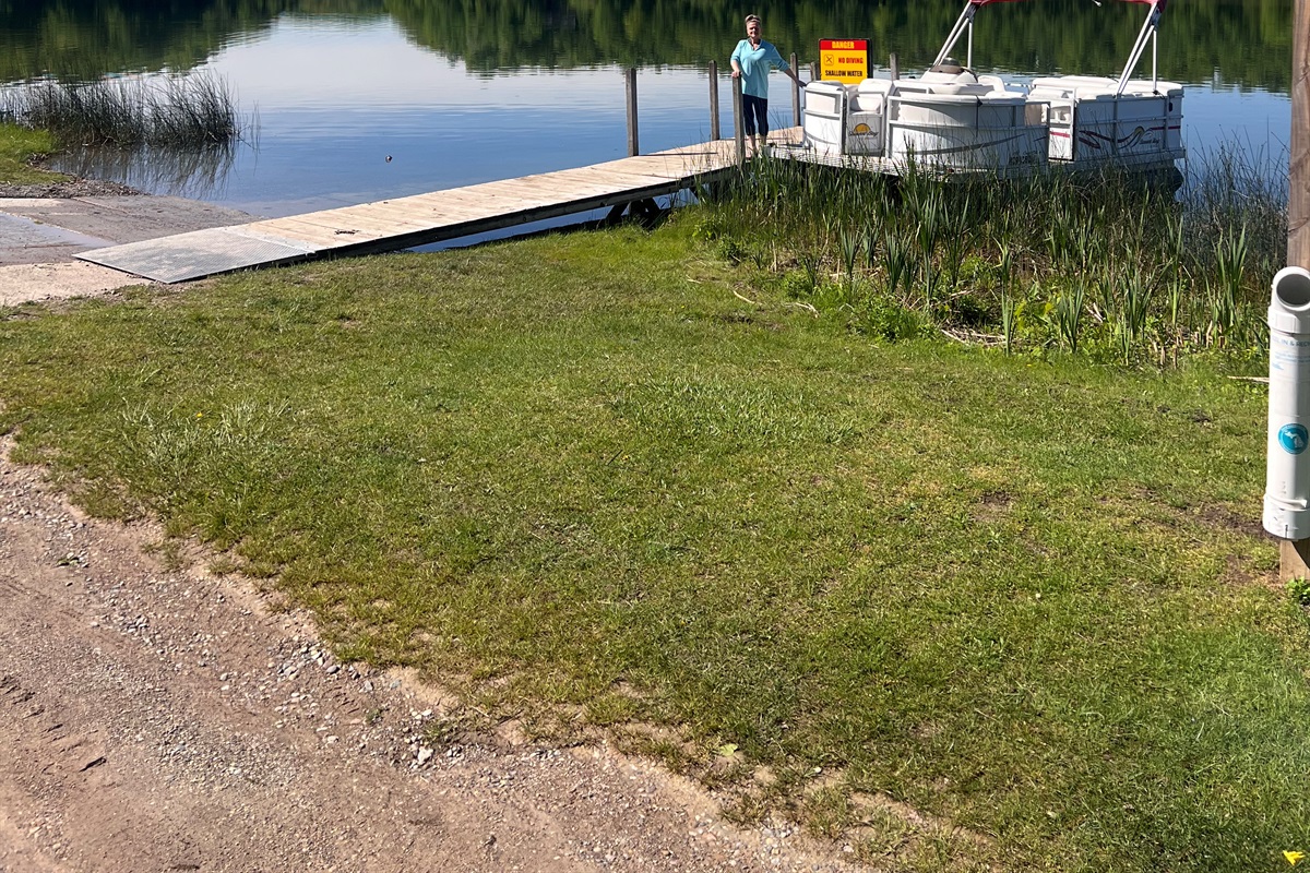 DNR boat launch. Allen Lake. 