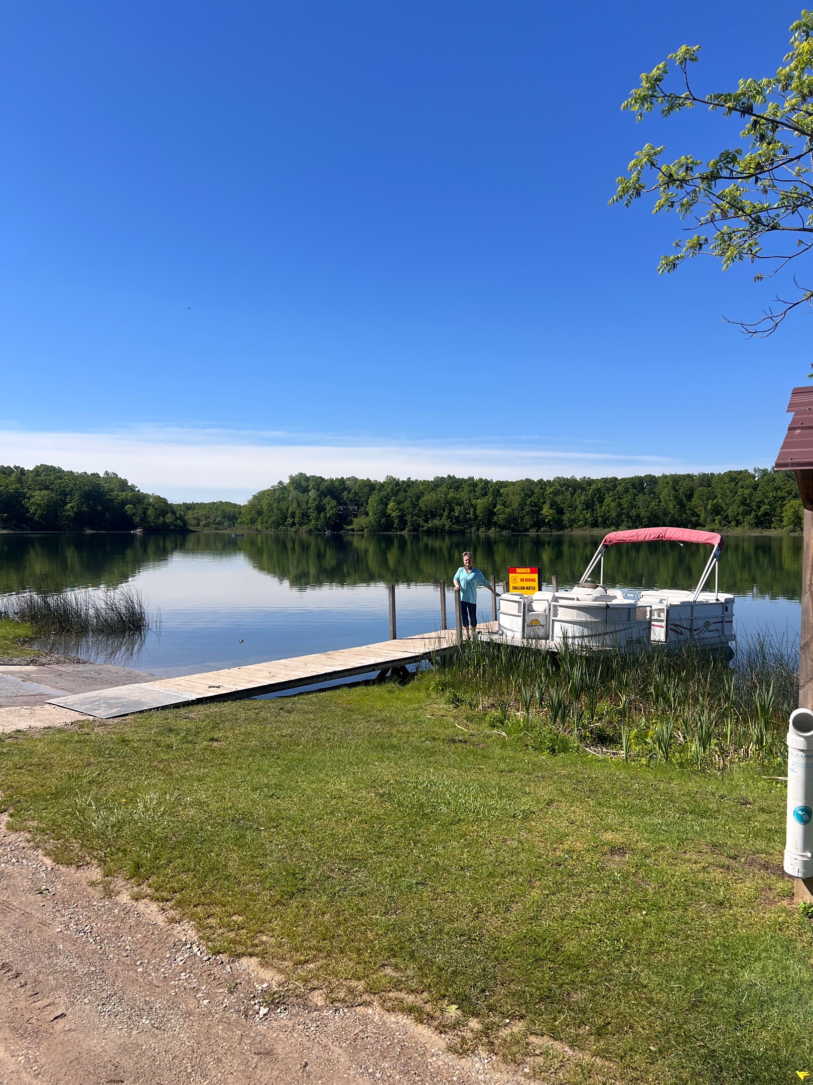 DNR boat launch. Allen Lake. 