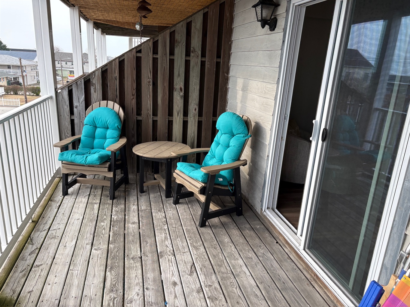 Chill out on the large balcony 