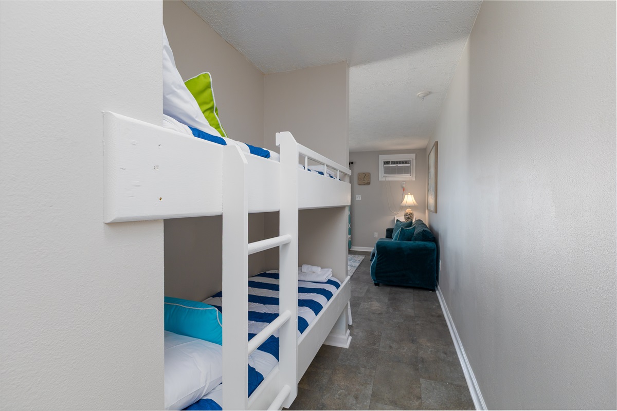 Bunk beds in the hallway