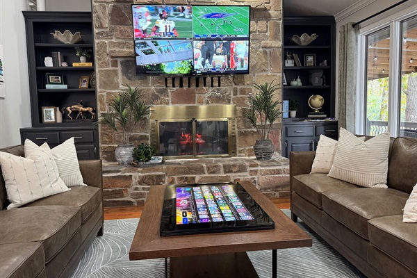 Gather around and play games on the infinity table — Breakaway on Lake Hamilton