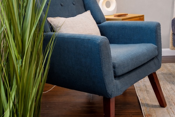 Cozy reading nook by the window with plenty of natural light