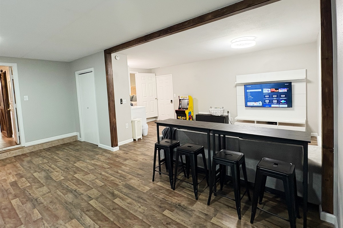 Bar Seating in the Entertainment Room