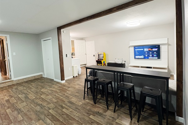Bar Seating in the Entertainment Room