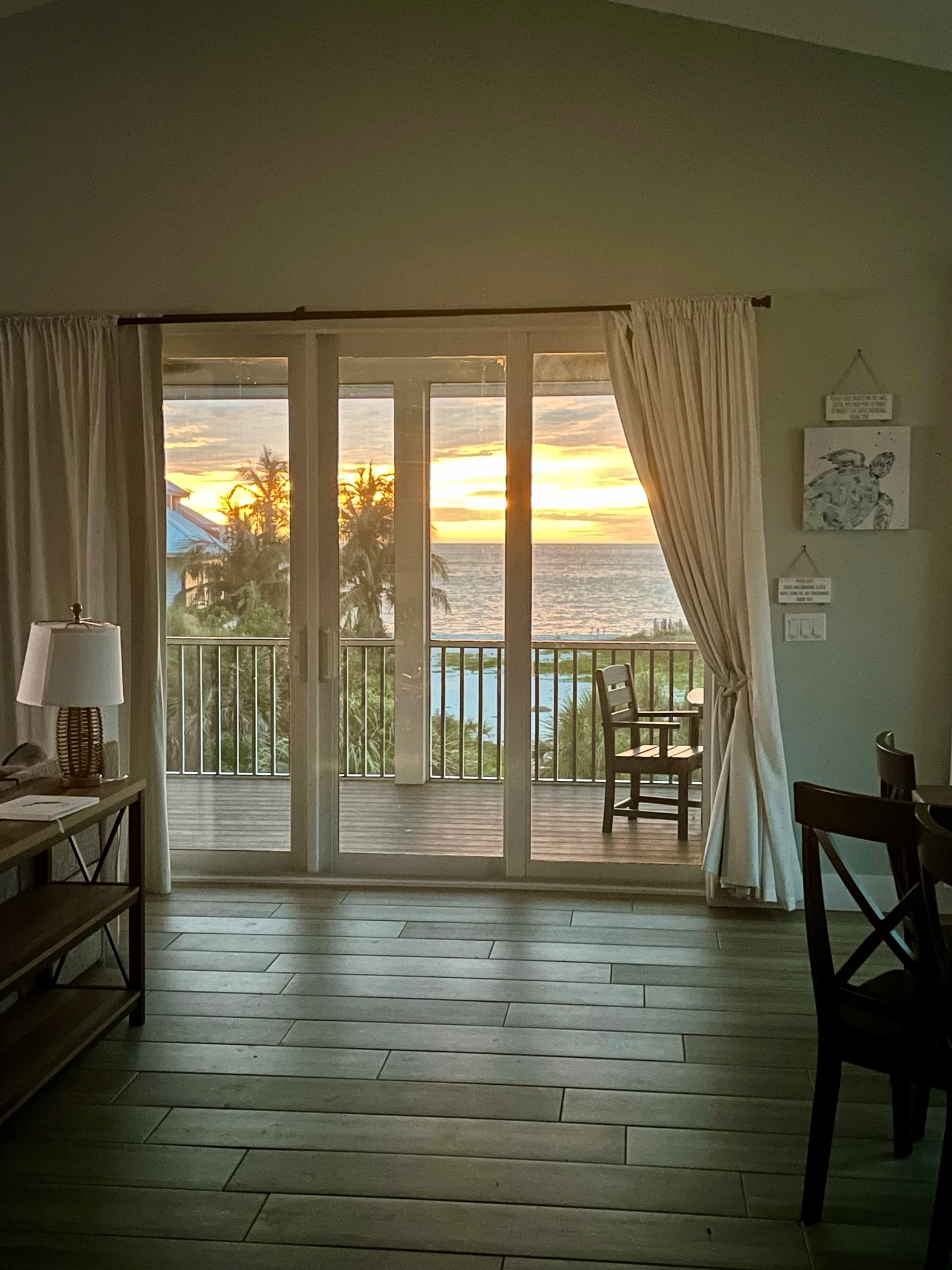 Epic sunsets right from the living room!
