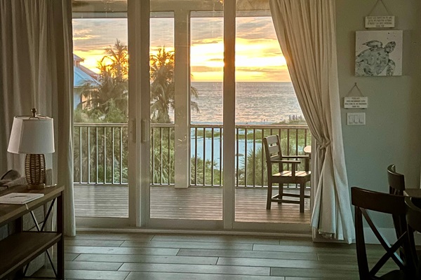 Epic sunsets right from the living room!