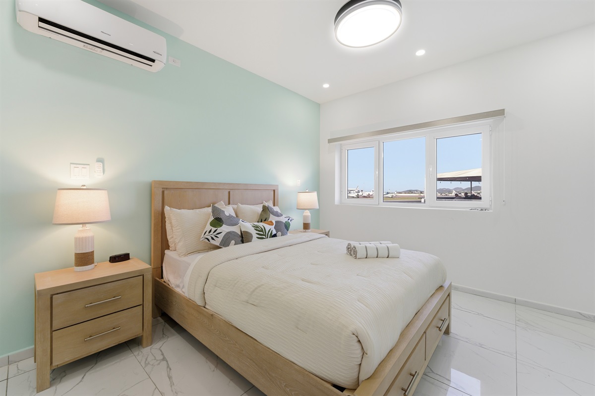 Bright second bedroom perfect for friends, family, or additional guests