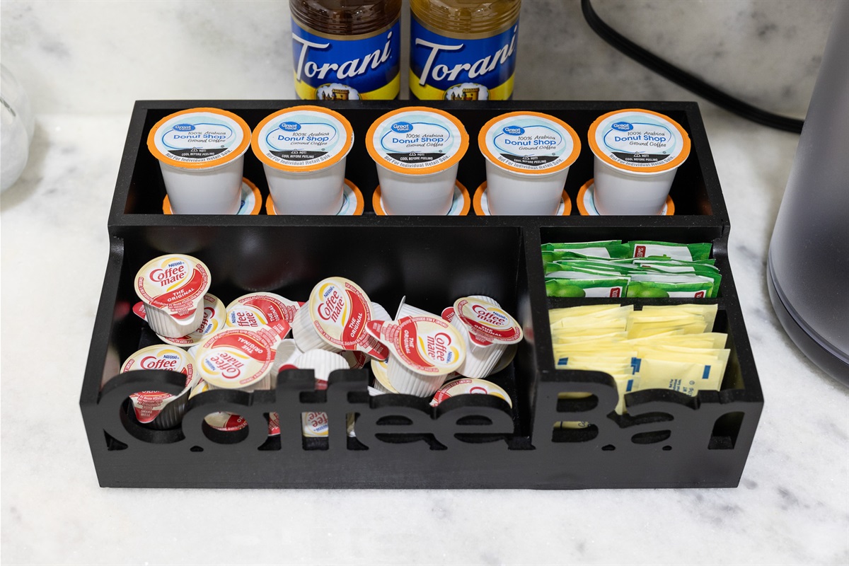 Coffee bar for your morning brew.