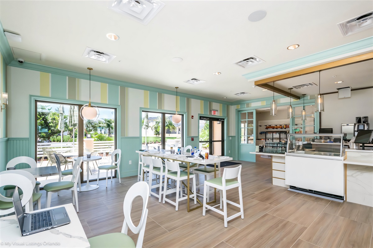 Quaint coffee shop at the community for those relaxing evenings